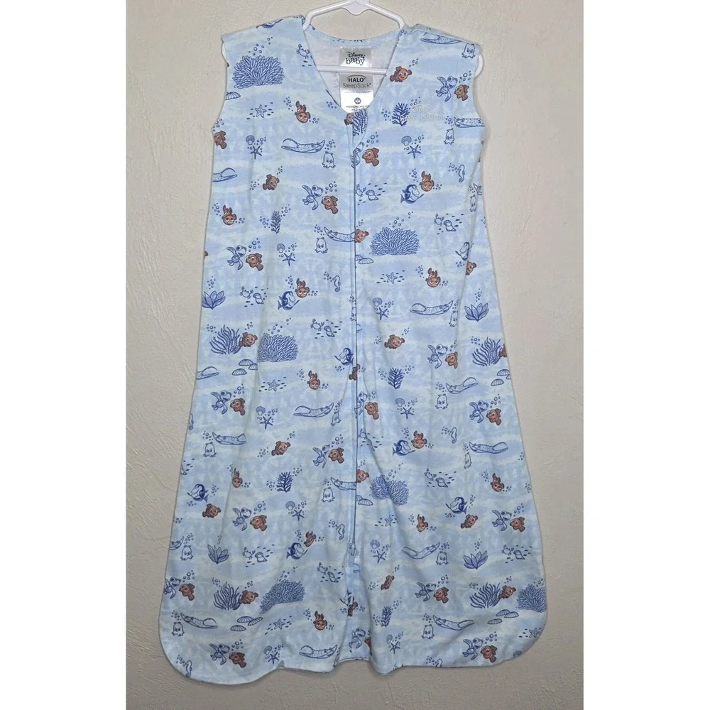 Halo Sleep Sack 100% Cotton Size Medium 6-12 Months Finding Nemo Disney Baby